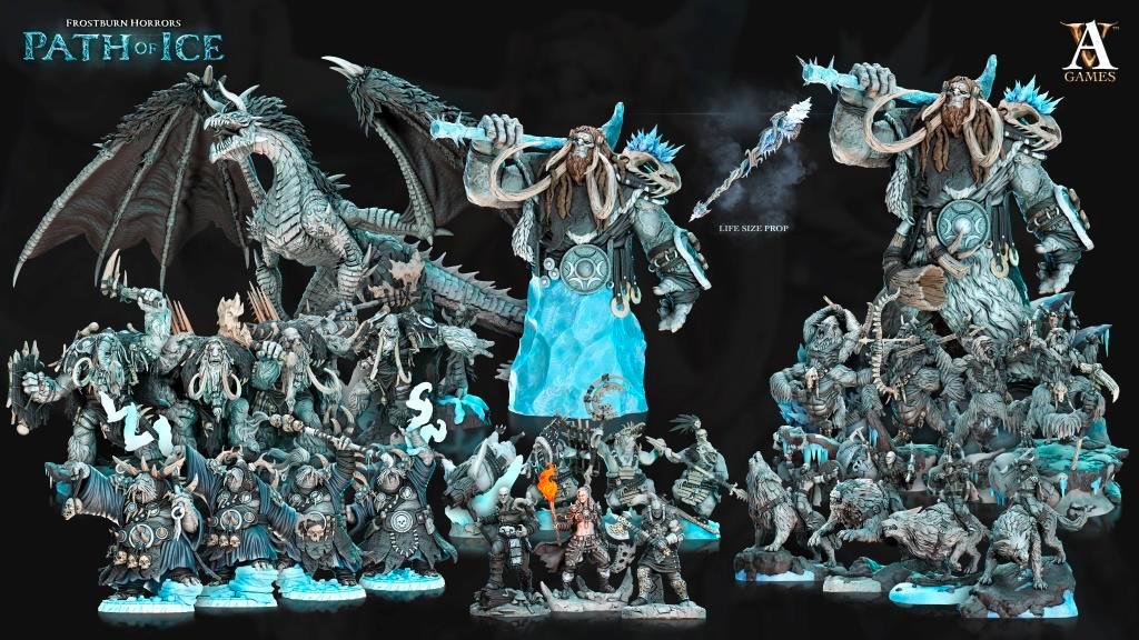 3D Printed Archvillain Games Apalumi Frostburn Horrors - Path of Ice 28 32mm D&D
