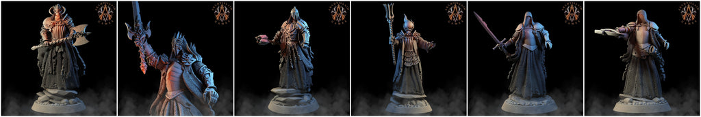 3D Printed Archvillain Games Baron's Soldiers The Sorrowsown 28 32mm D&D