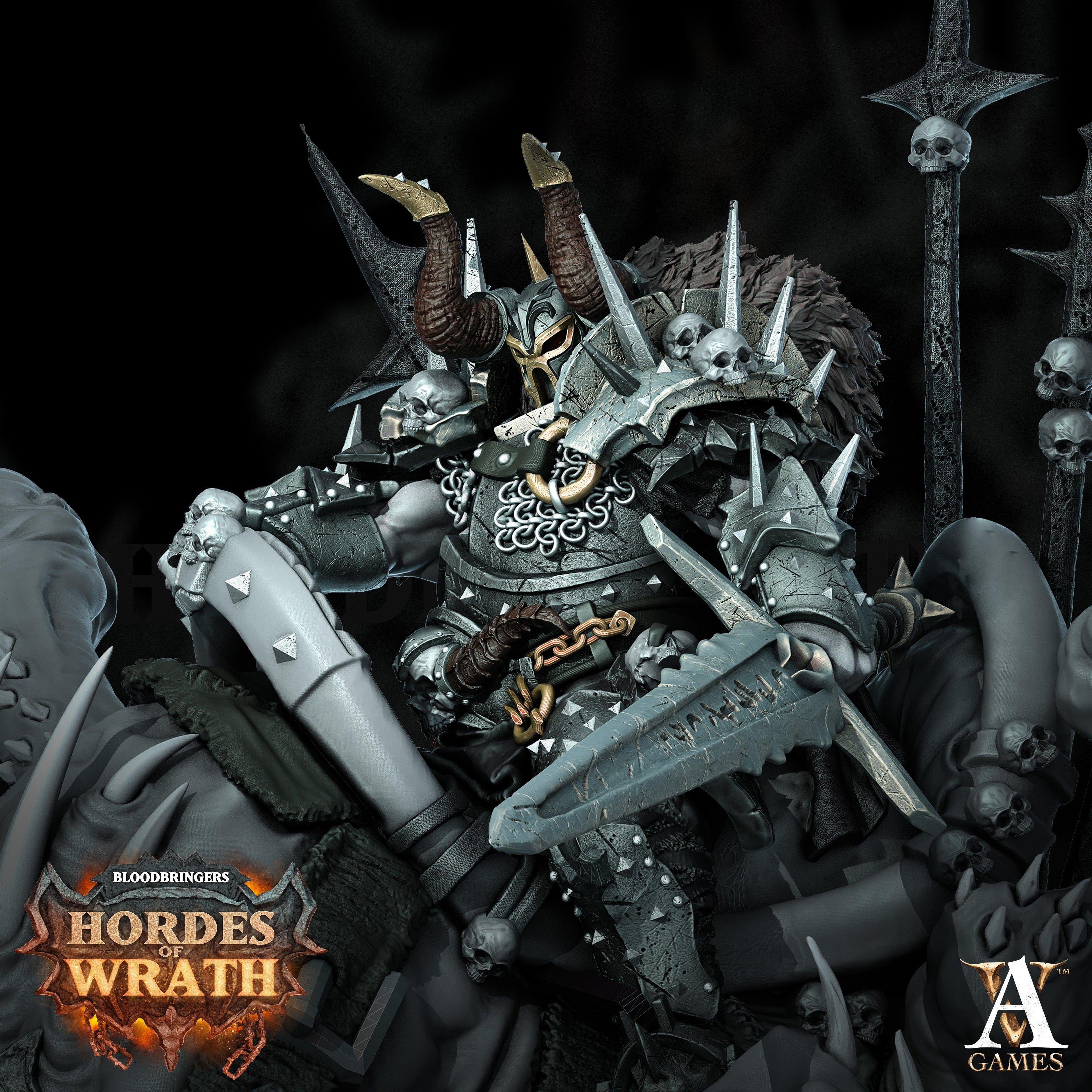 3D Printed Archvillain Games Bloodbringers - Hordes of Wrath Harbinger of Gorkal 28 32mm D&D