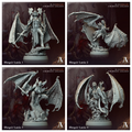 3D Printed Archvillain Games Blutgeir Lamia Bloodright - Crimson Legion 28 32mm D&D