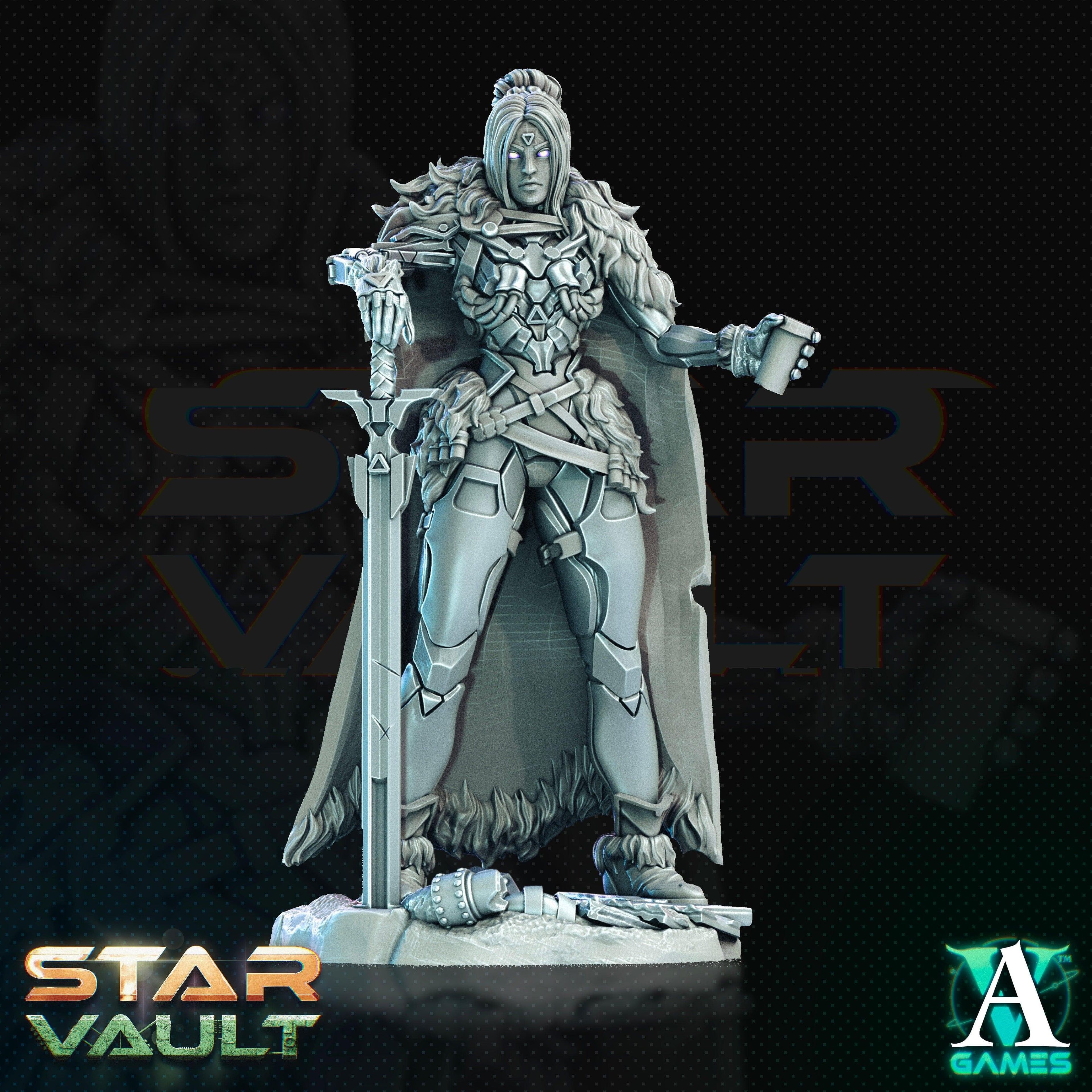 3D Printed Archvillain Games Braeylee Techknight The Star Vault 28 32mm D&D
