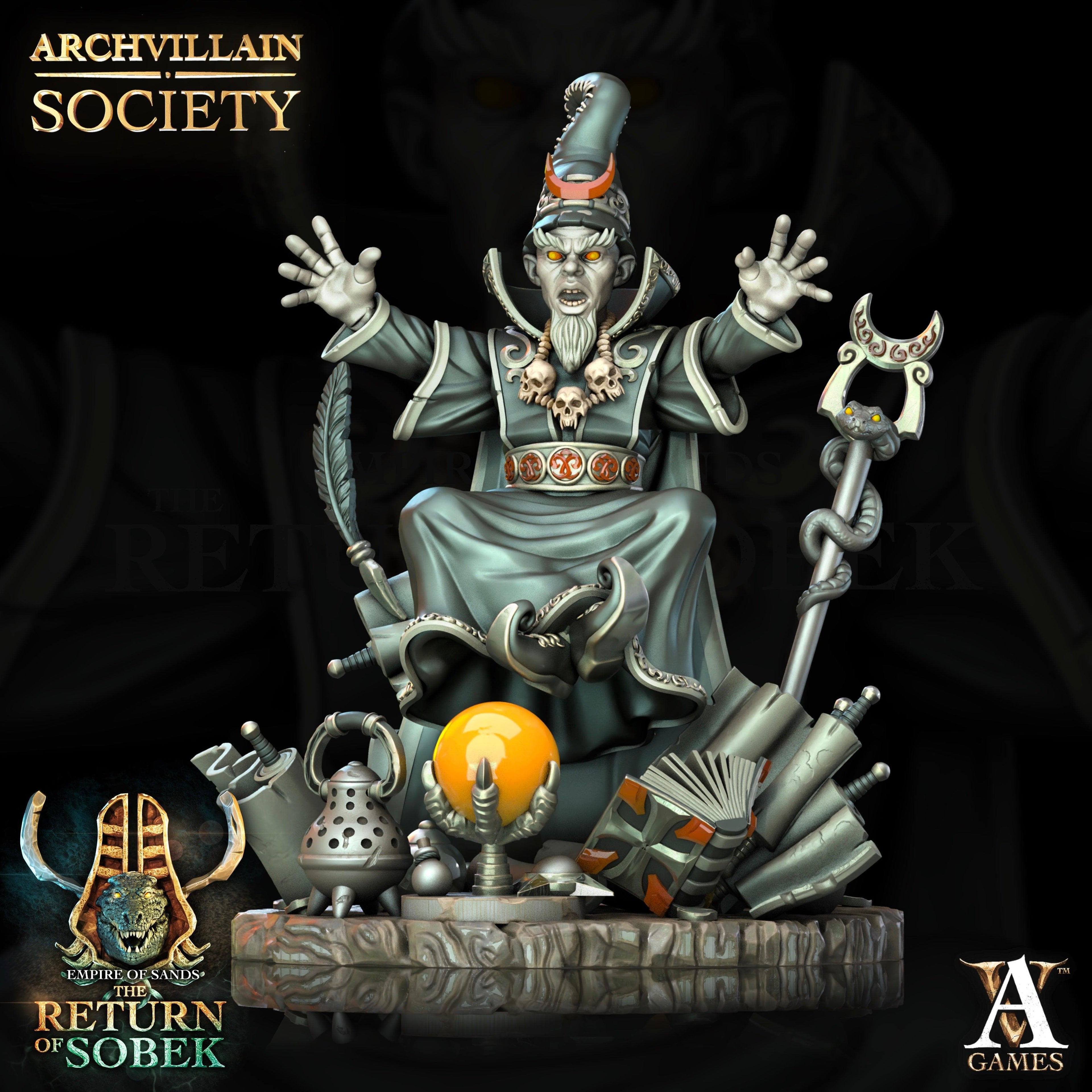 3D Printed Archvillain Games Calyphar Tzunph Society Vol. XXIV  28 32mm D&D