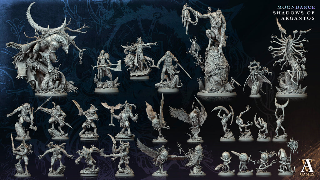 3D Printed Archvillain Games Selenoprosopos Moondance - Shadows of Argantos 28 32mm D&D