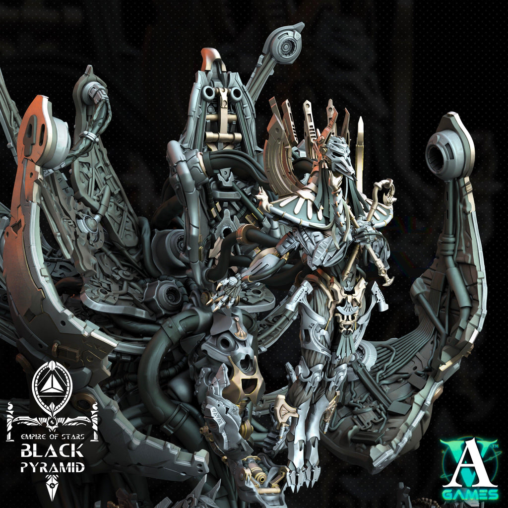 3D Printed Archvillain Games Empire of Stars - Black Pyramid Keteph Divinity 28 32mm D&D