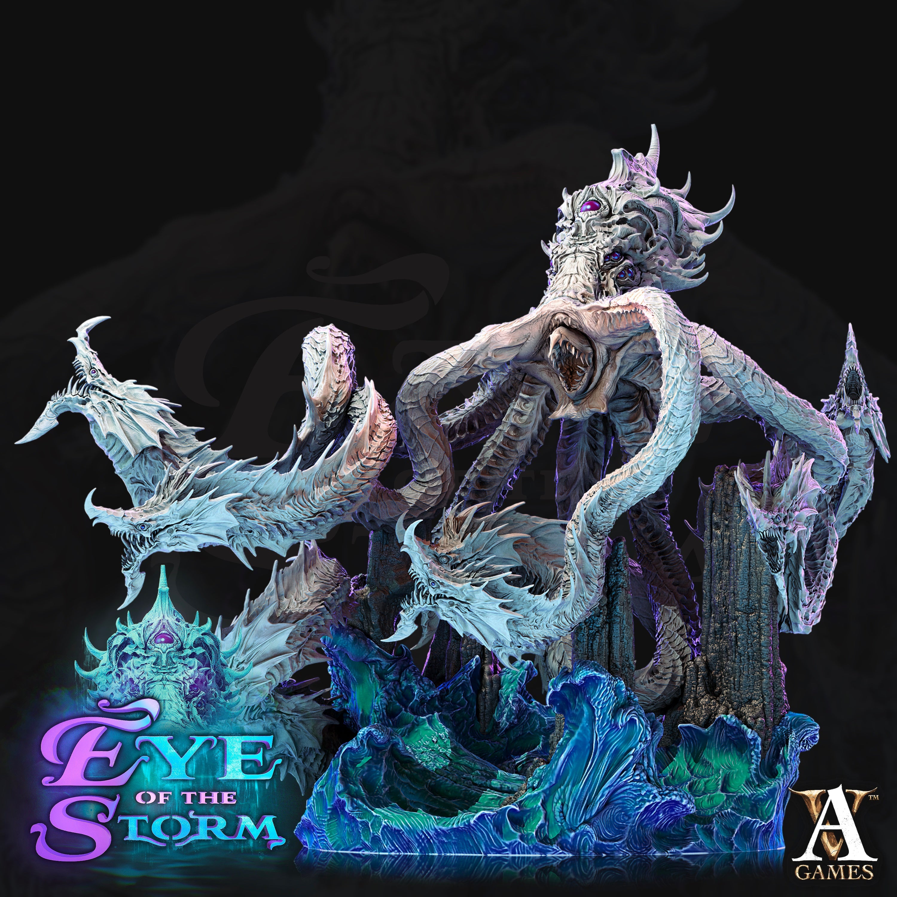3D Printed Archvillain Games Eye of the Storm - Sky Kraken 28mm 32mm D&D
