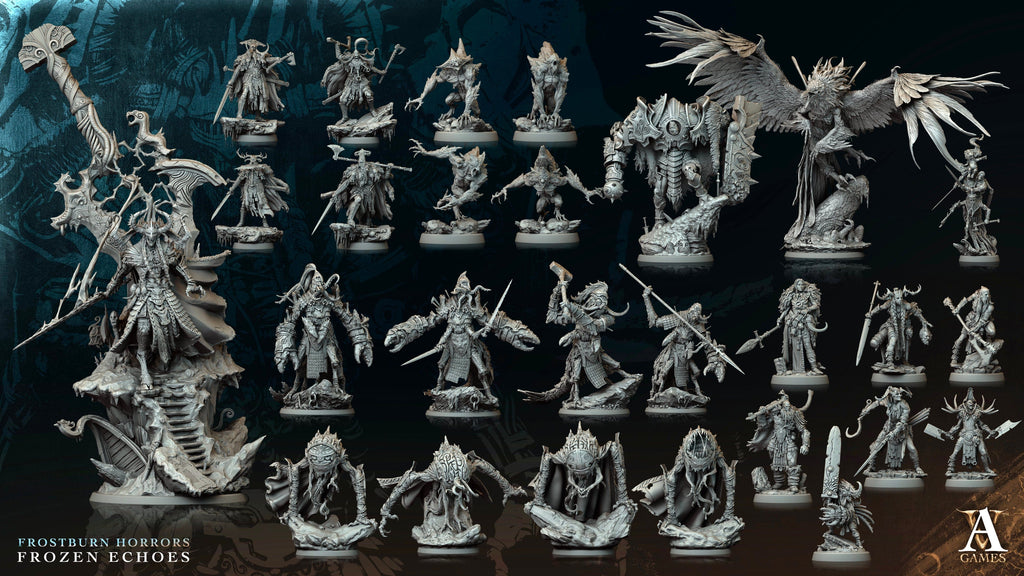 3D Printed Archvillain Games Icetor Horror Frostburn Horrors Frozen Echoes 28 32mm D&D