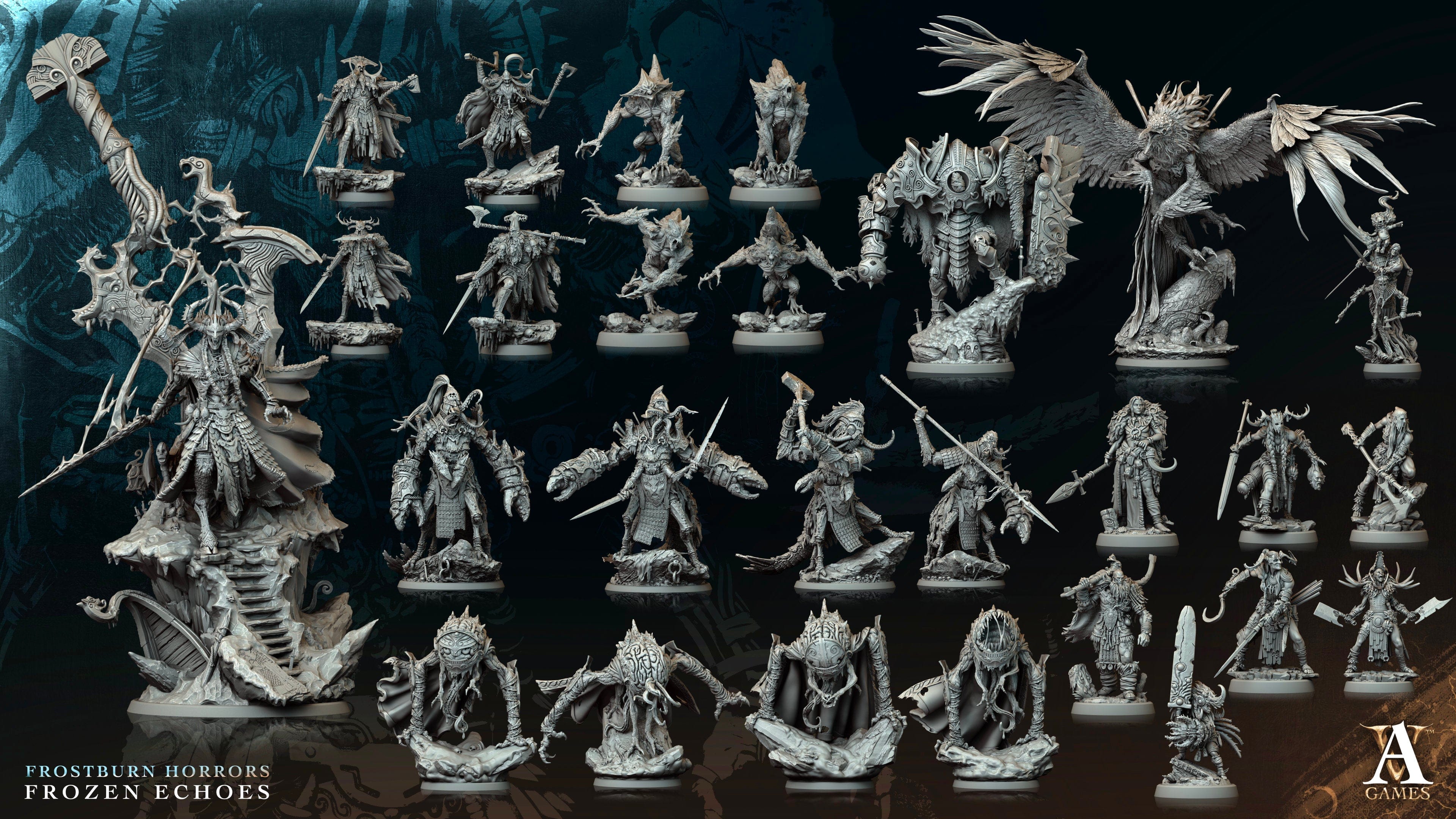 3D Printed Archvillain Games Psychophage Frostburn Horrors Frozen Echoes 28 32mm D&D