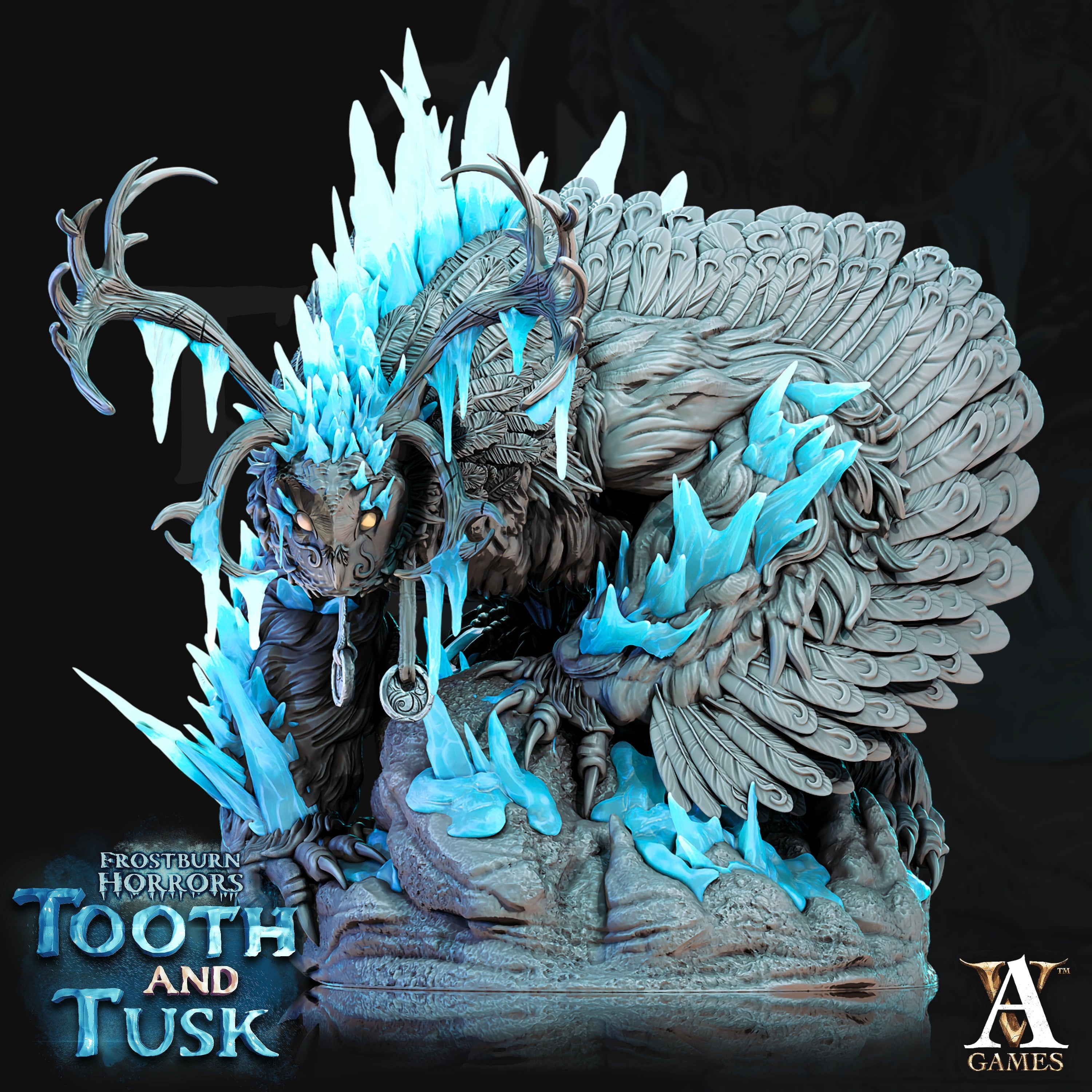 3D Printed Archvillain Games Frostburn Horrors Tooth and Tusk Talva - Claw of Winter 28mm 32mm D&D