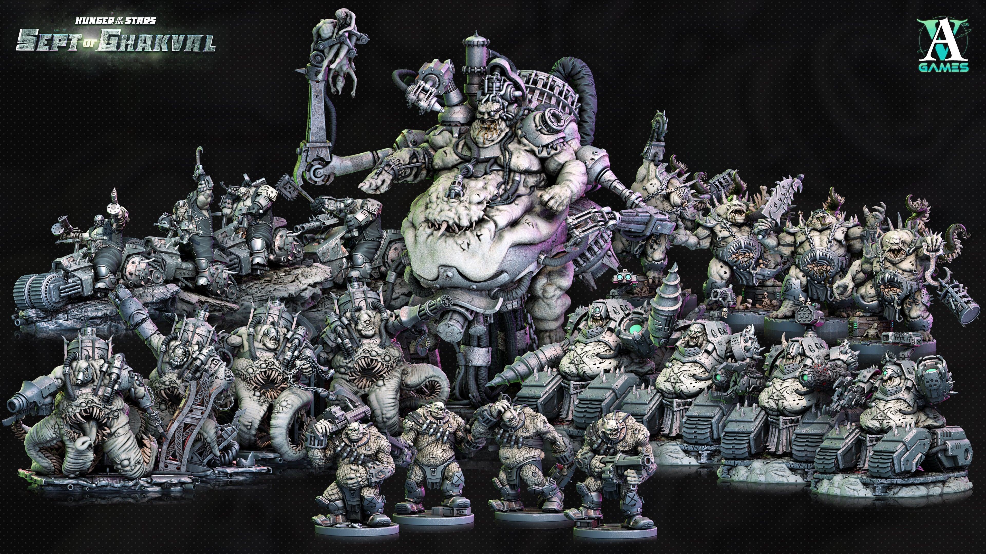 3D Printed Archvillain Games Ghakval Artillery Hunger of the Stars 28 32mm D&D