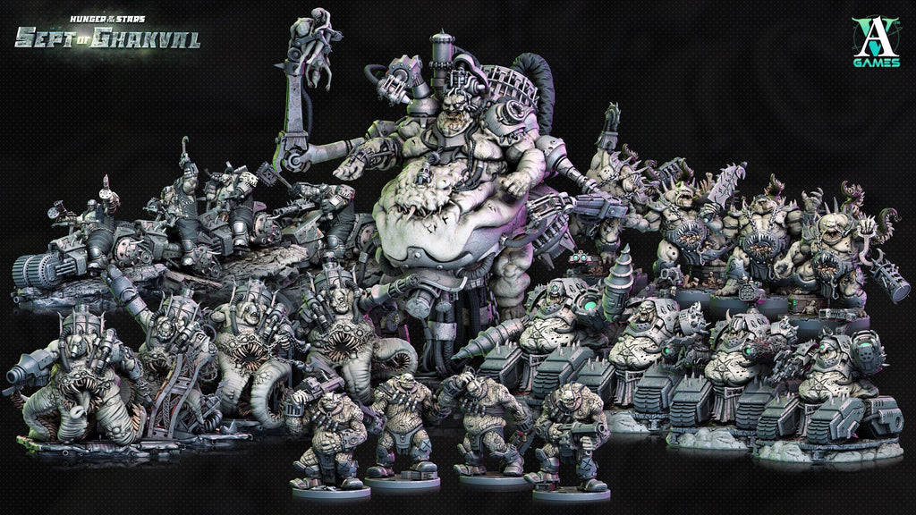 3D Printed Archvillain Games Ghakval Evermaws Hunger of the Stars 28 32mm D&D