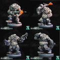 3D Printed Archvillain Games Ghakval Ghu Grunts Hunger of the Stars 28 32mm D&D