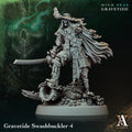 3D Printed Archvillain Games Gravetide Swashbuckler 28 32mm D&D