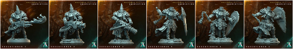 3D Printed Archvillain Games Hallowed Sisters Absolution - Executioner 28mm 32mm D&D