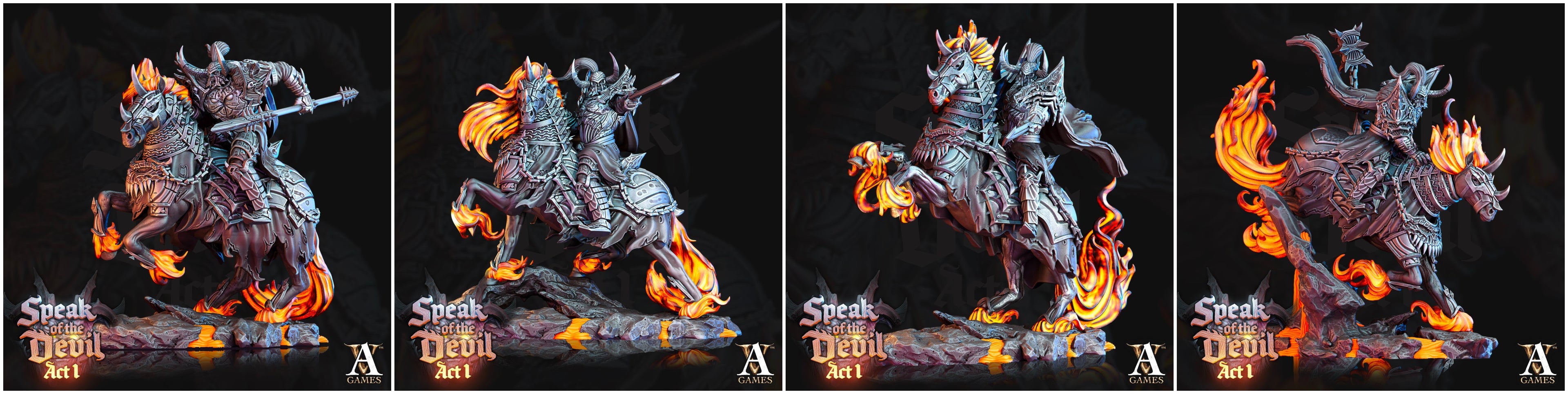 3D Printed Archvillain Games Hellknight Speak of the Devil Act I 28 32mm D&D