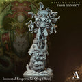 3D Printed Archvillain Games Hissing Coils - Fang Dynasty Immortal Empress Xi-Qing - Bust 28 32mm D&D