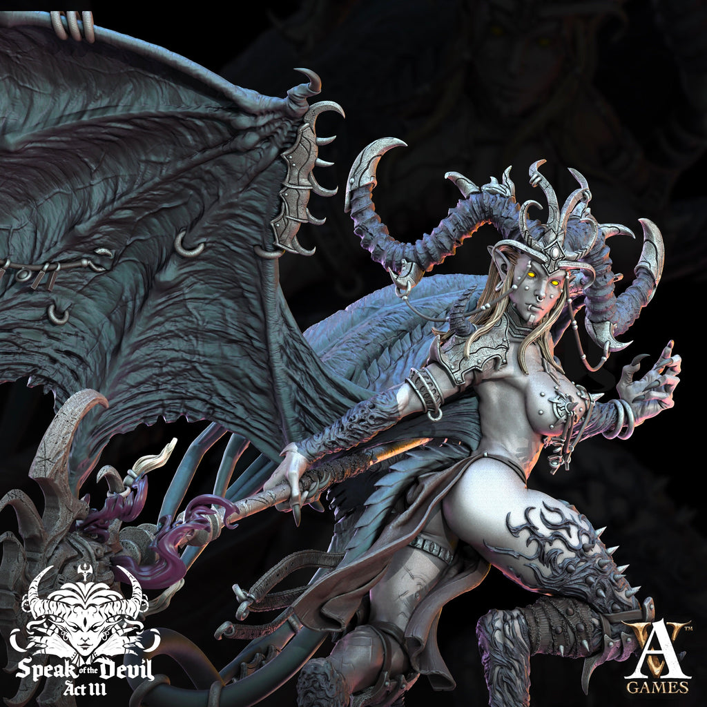 3D Printed Archvillain Games Illyra'Vash The First Harlot Speak of the Devil Vol. III 28 32mm D&D