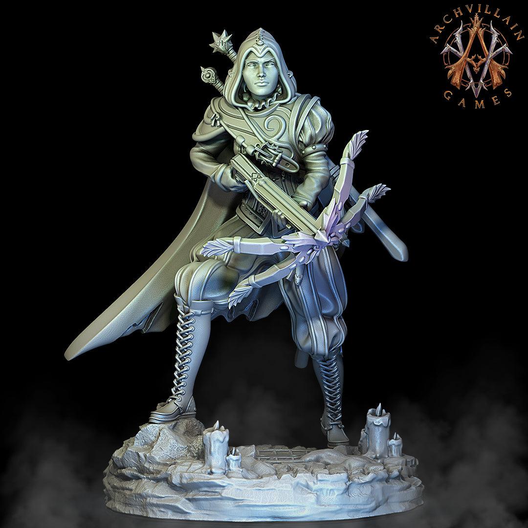 3D Printed Archvillain Games Isabetta of the Dawn 28 32mm D&D