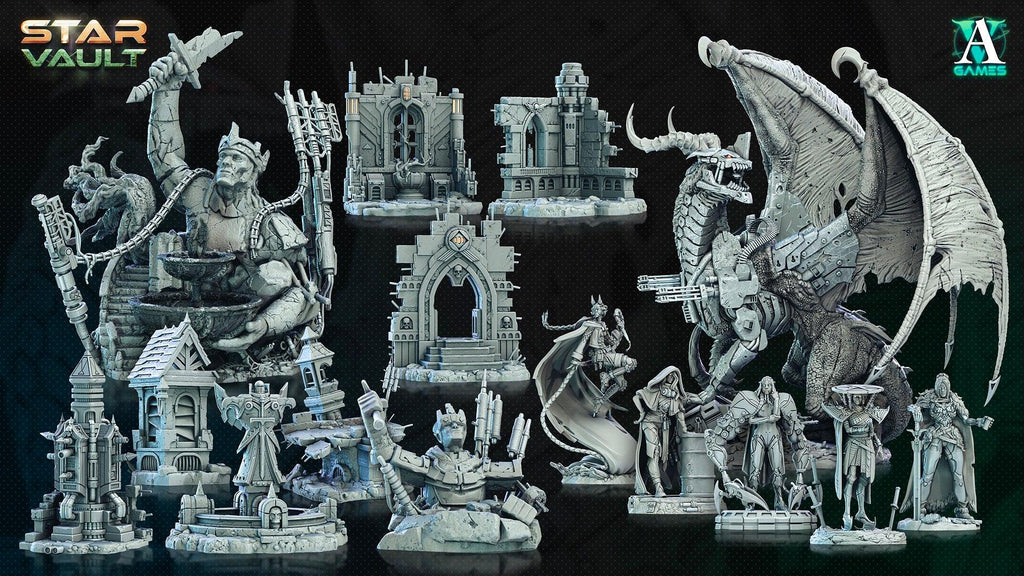 3D Printed Archvillain Games Kaela Ishida Envoy The Star Vault 28 32mm D&D