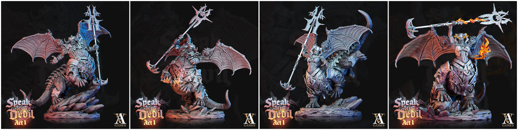 3D Printed Archvillain Games Kartaroth Speak of the Devil Act I 28 32mm D&D