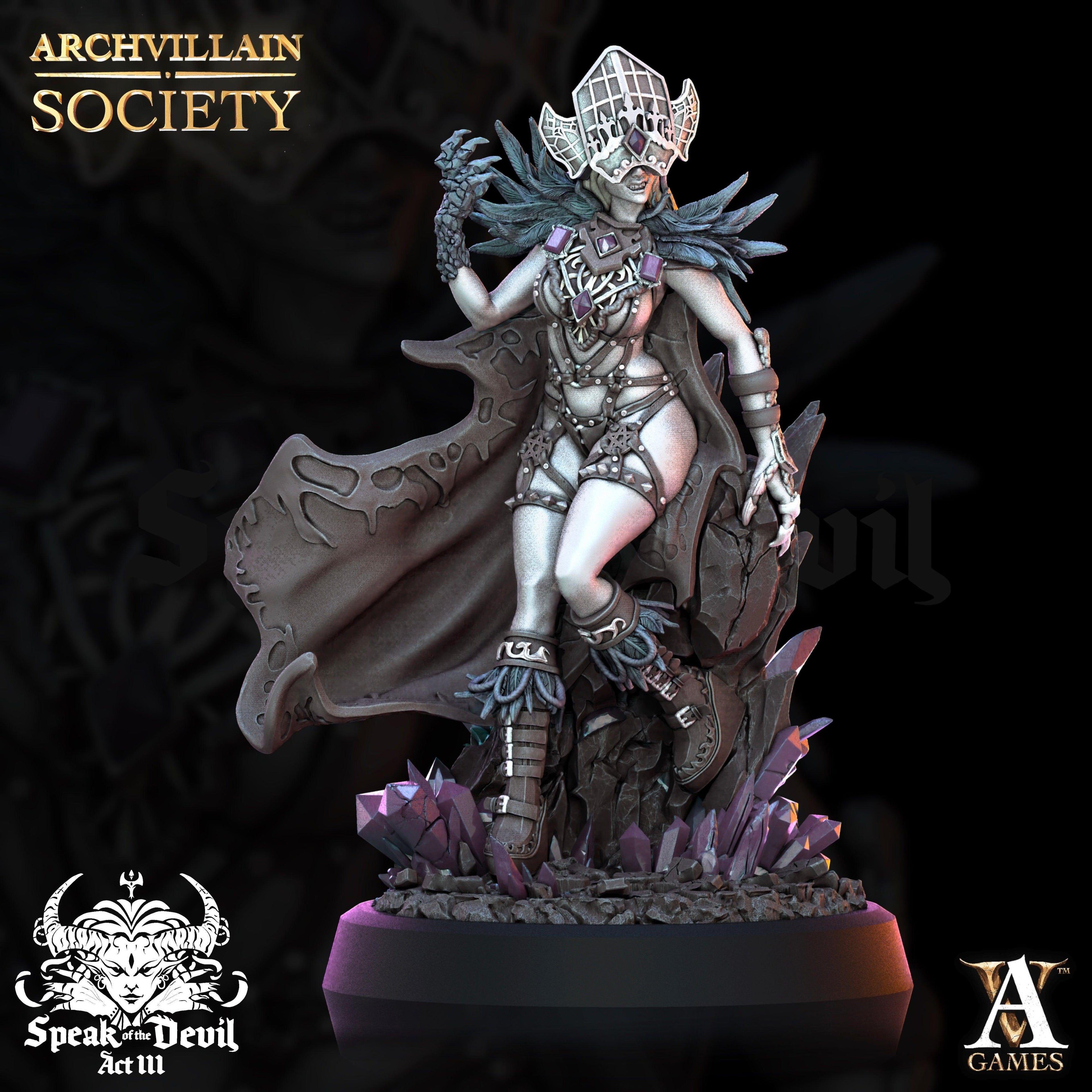 3D Printed Archvillain Games Keleera - The Lustseer Archvillain Society Vol. XXV 28 32mm D&D