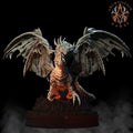 3D Printed Archvillain Games - Lava Dragon 28mm 32mm D&D