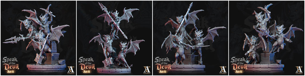 3D Printed Archvillain Games Malignants Speak of the Devil Act II 28 32mm D&D