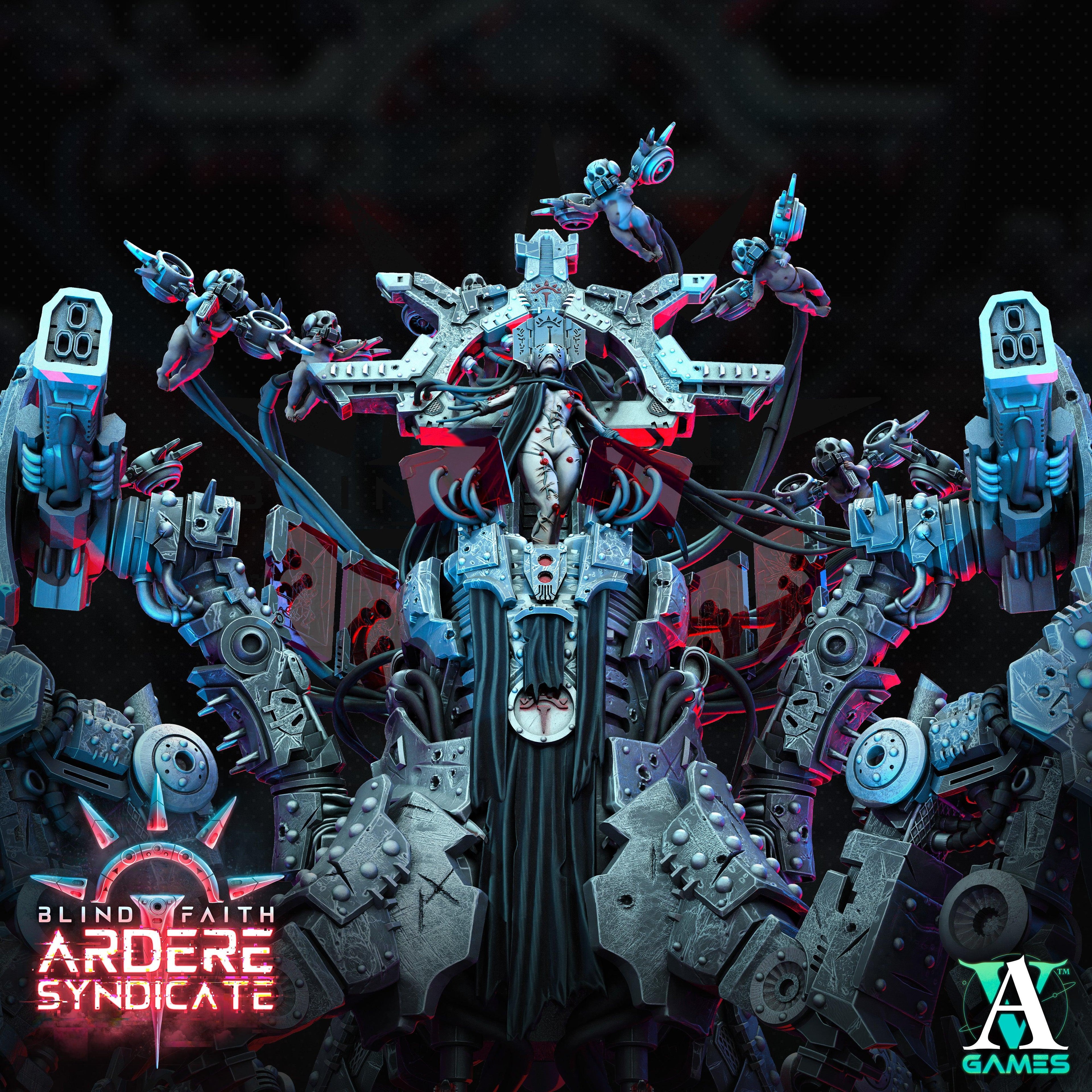 3D Printed Archvillain Games Matrise - Prophet of Ardere Blind Faith - Ardere Syndicate 28 32mm D&D