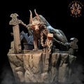3D Printed Archvillain Games Moonbiten - Fenris the Wolf God 28mm 32mm D&D