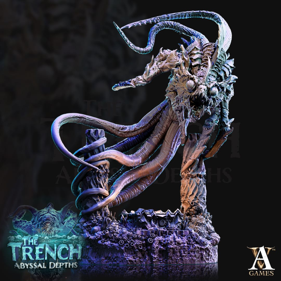 Morklos The Trench – Archvillain Games 3D Printed D&D Miniature (28mm/32mm)