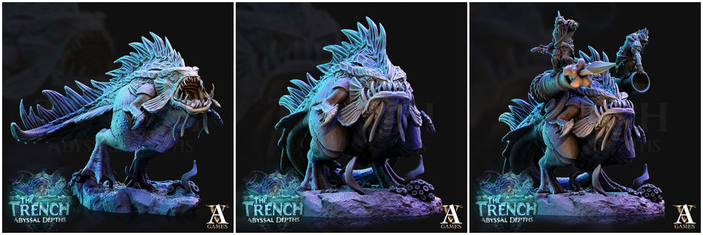 3D Printed Archvillain Games Morlok Pouncers The Trench Abyssal Depths 28 32mm D&D