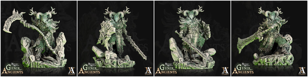 3D Printed Archvillain Games Nature's Wrath Genir Ancients - Verdant Ancient 28mm 32mm D&D