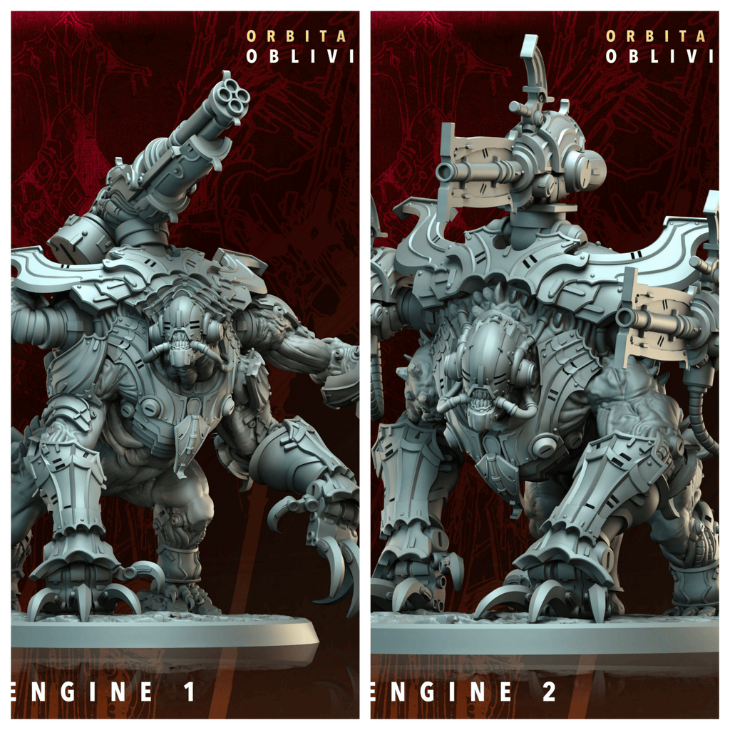 3D Printed Archvillain Games Panic Engine Orbita Hellscape Oblivion Court 28 32mm D&D