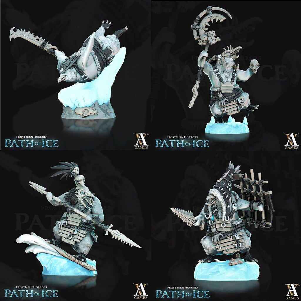 3D Printed Archvillain Games Pingvi Scouts Frostburn Horrors - Path of Ice 28 32mm D&D
