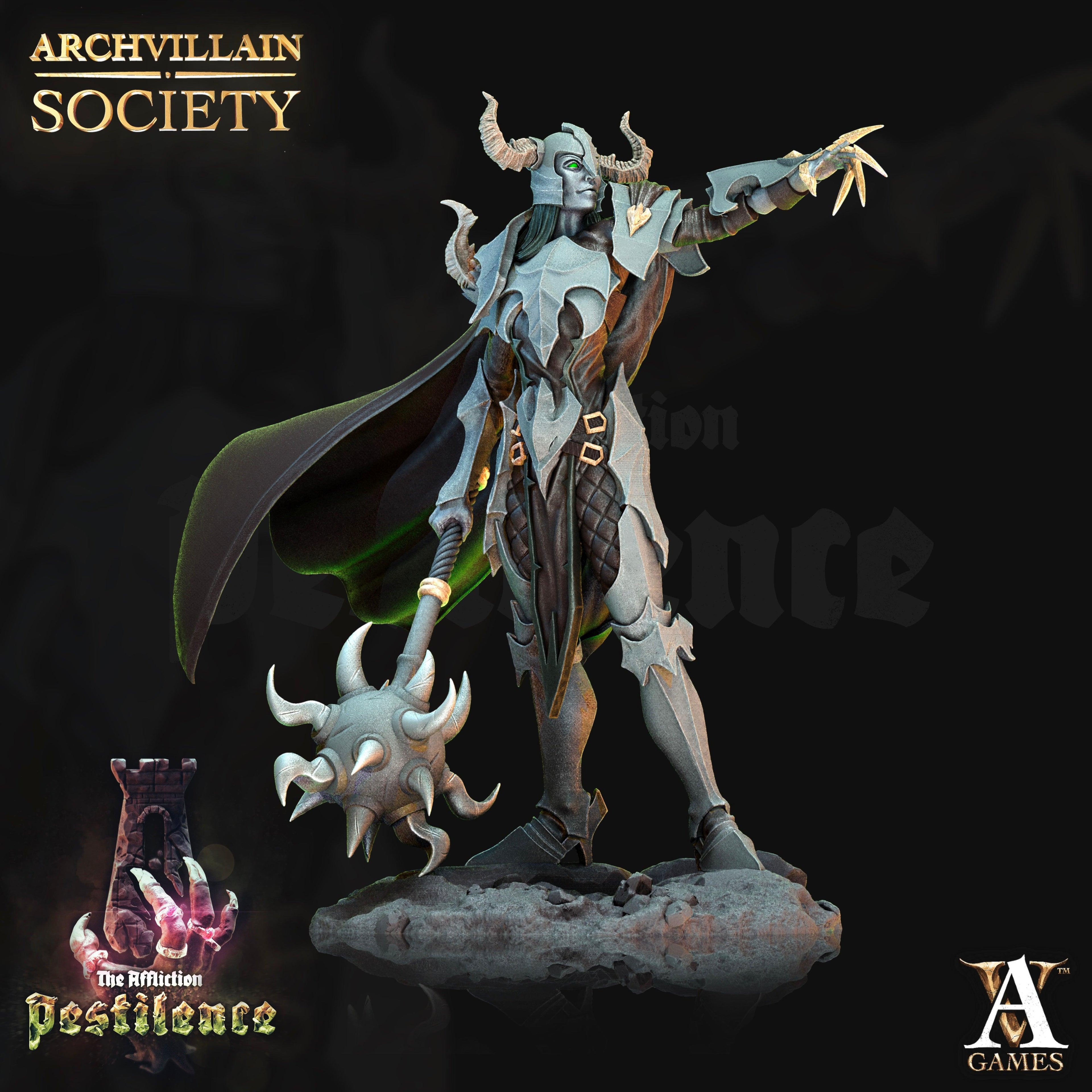3D Printed Archvillain Games Priscila the Bloodsoaked Archvillain Society Vol. XXIII 28 32mm D&D