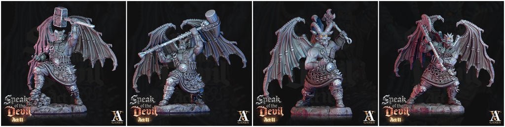 3D Printed Archvillain Games Rathenites Speak of the Devil Act II 28 32mm D&D