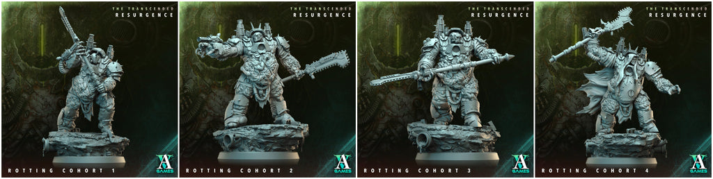 3D Printed Archvillain Games Rotting Cohort The Transcended Resurgence 28 32mm D&D