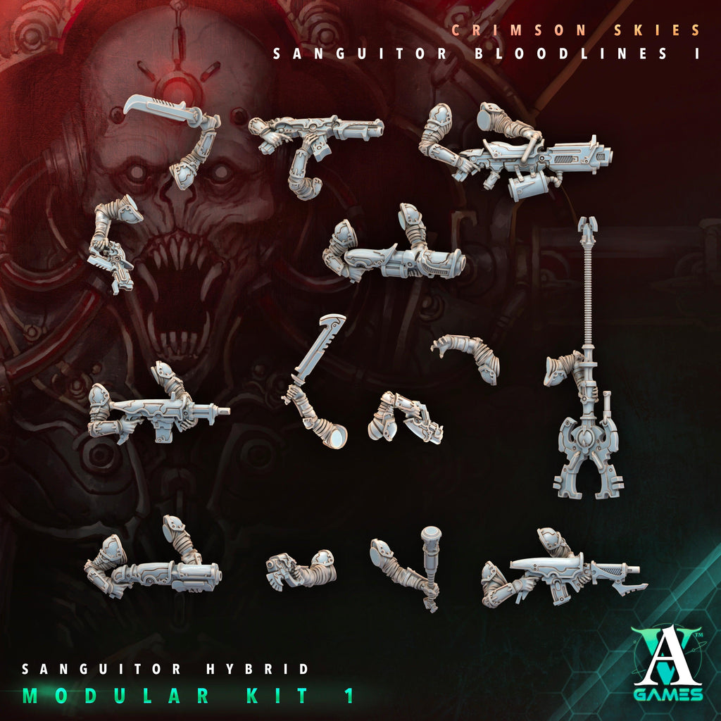 3D Printed Archvillain Games Sanguitor Hybrids Crimson Skies - Sanguitor Bloodlines Bloodright - Anathema 28 32mm D&D