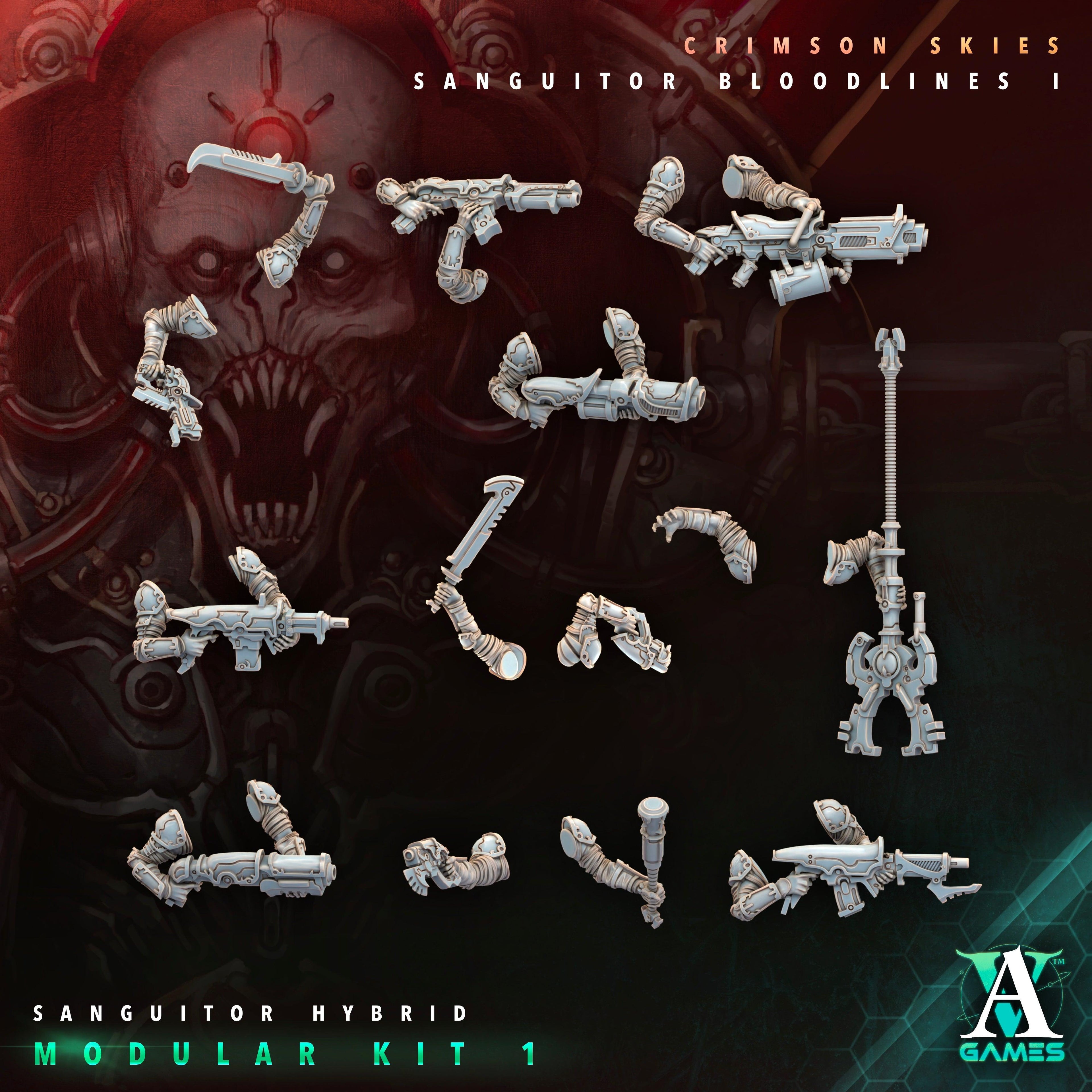 3D Printed Archvillain Games Sanguitor Hybrids Crimson Skies - Sanguitor Bloodlines Bloodright - Anathema 28 32mm D&D