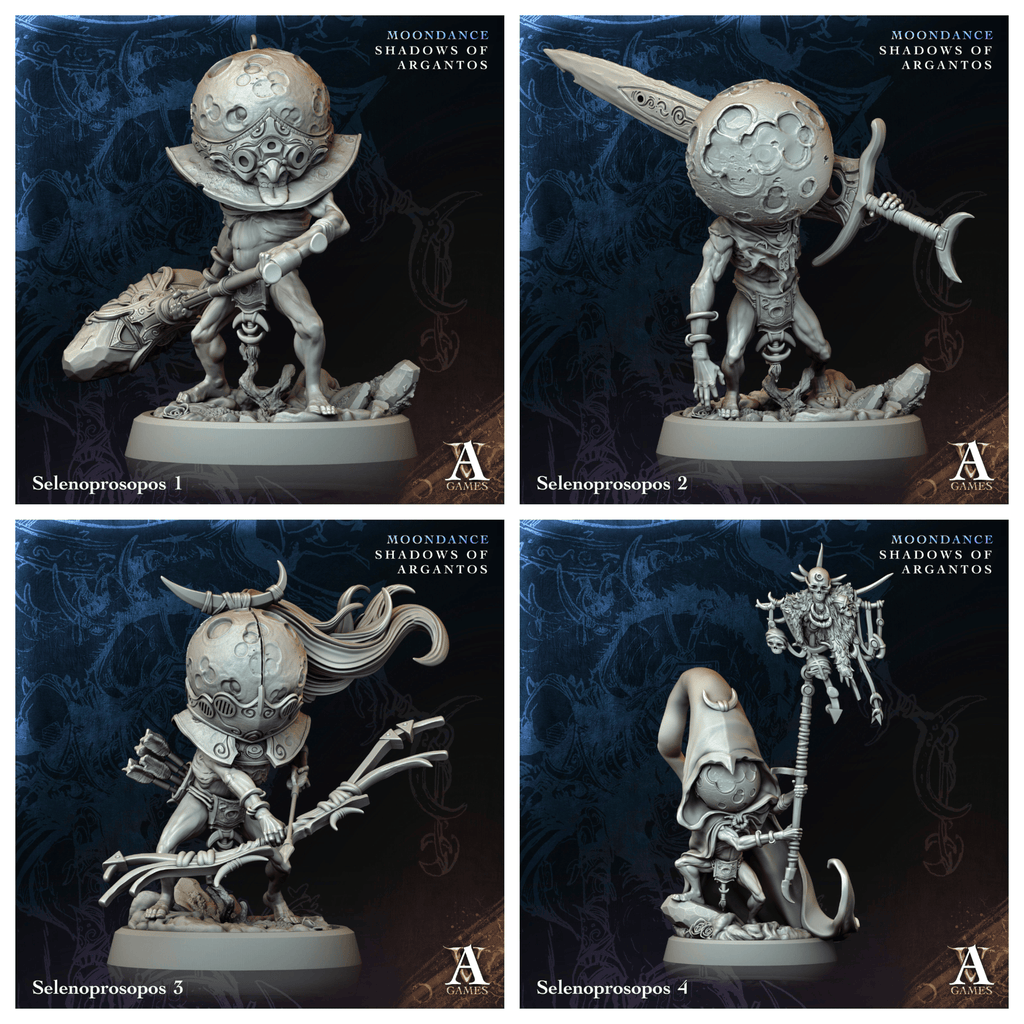 3D Printed Archvillain Games Selenoprosopos Moondance - Shadows of Argantos 28 32mm D&D
