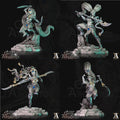 3D Printed Archvillain Games Sister Of The Black Moon Moondance - Gate to Argantos 28 32mm D&D