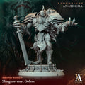 3D Printed Archvillain Games Slaughtersteel Golem Archvillain Bestiary Vol. II 28 32mm D&D