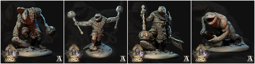 3D Printed Archvillain Games Sobesksen The Empire of Sands 28 32mm D&D