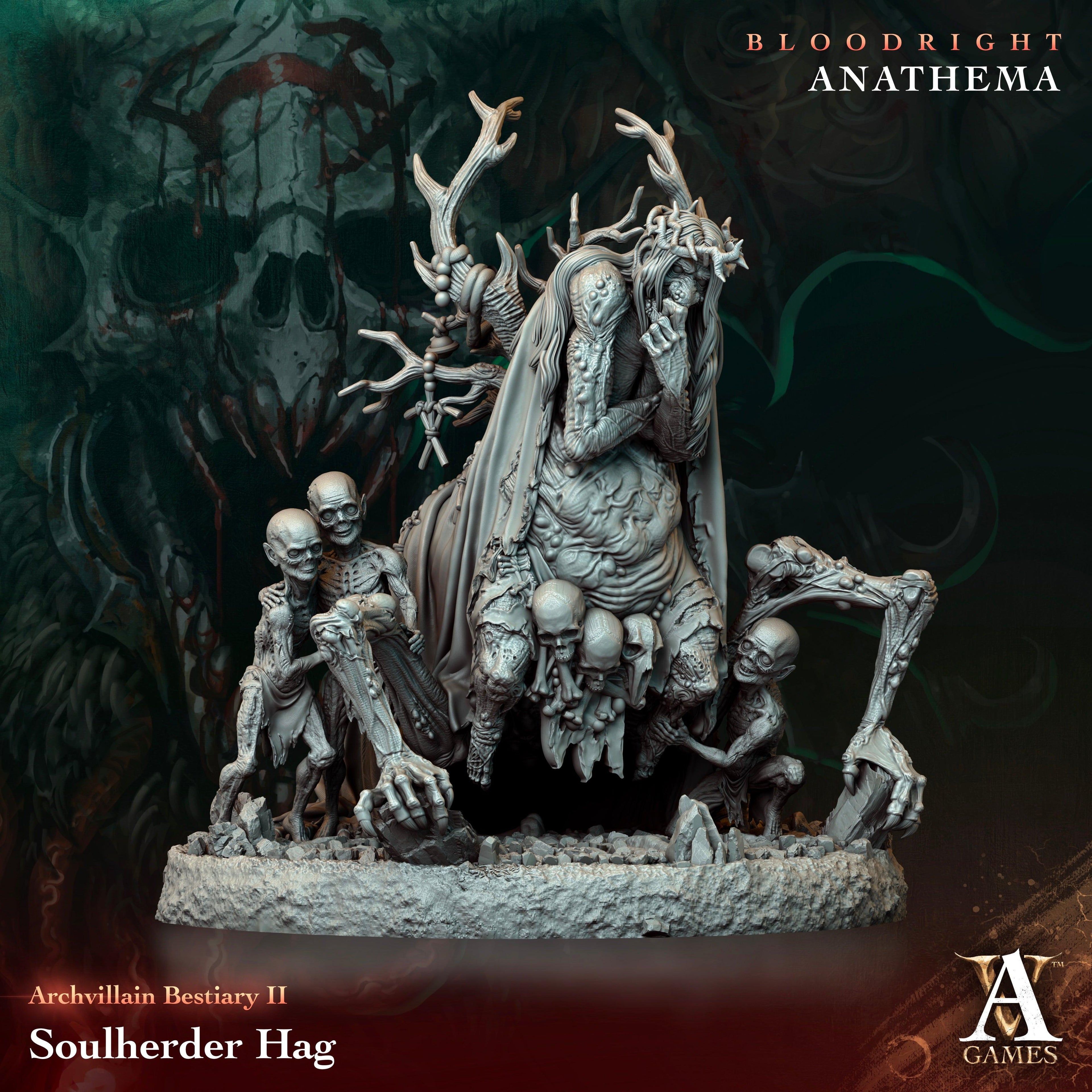3D Printed Archvillain Games Soulherder Hag Archvillain Bestiary Vol. II 28 32mm D&D