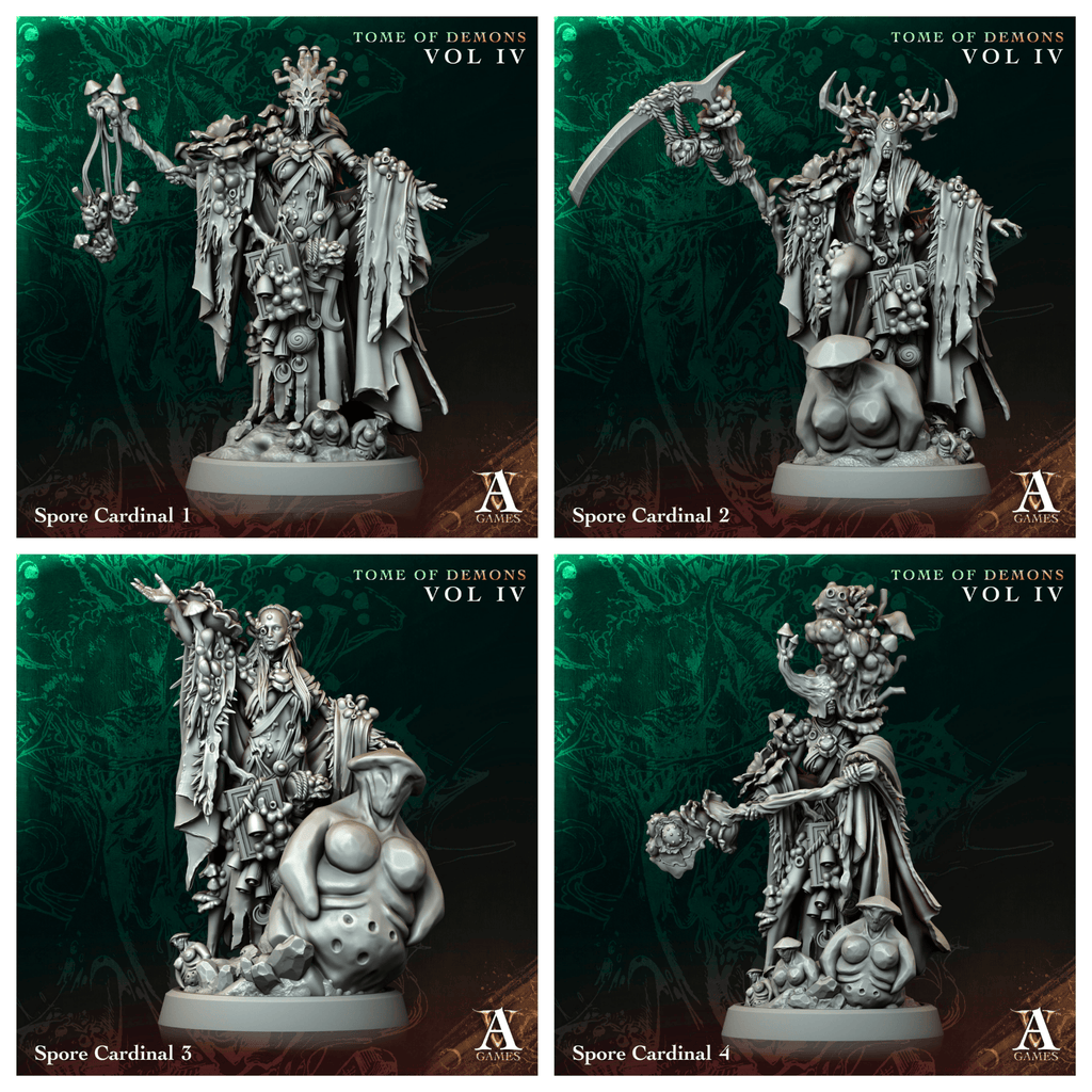 3D Printed Archvillain Games Spore Cardinal Tome of Demons Vol IV 28 32mm D&D