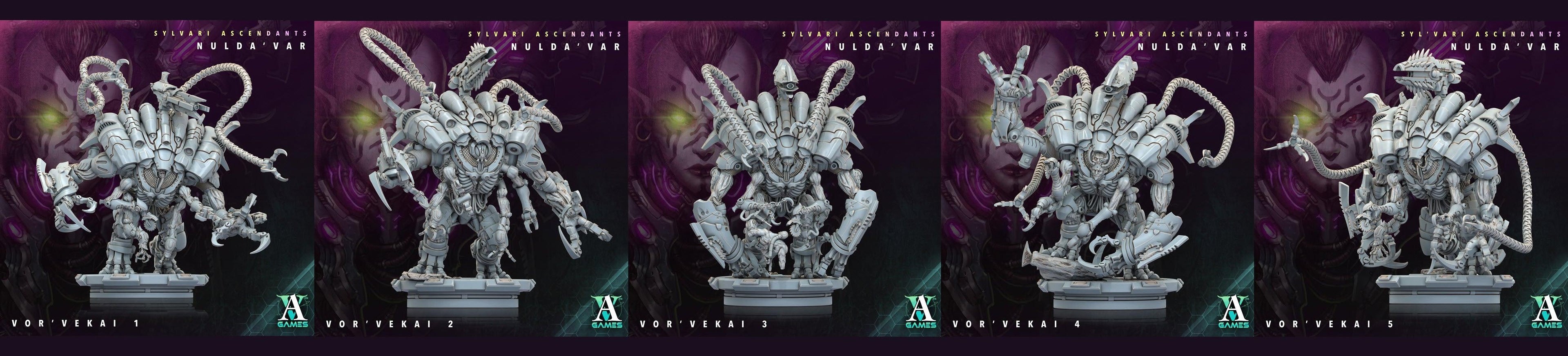 3D Printed Archvillain Games Sylvari Ascendants - Nulda Var Vor Vekai 28 32mm D&D