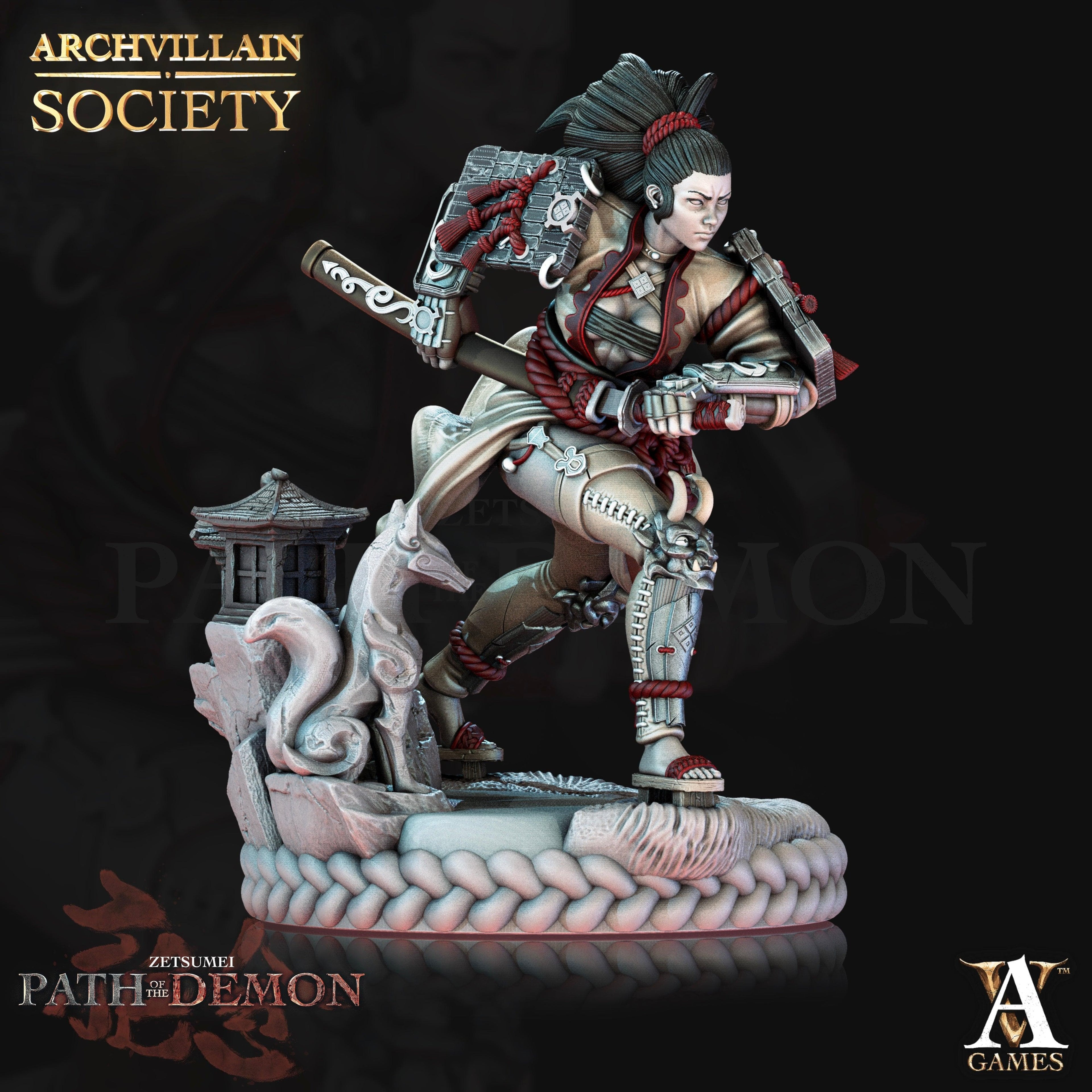 3D Printed Archvillain Games Tayuri Society Vol. XXI  28 32mm D&D