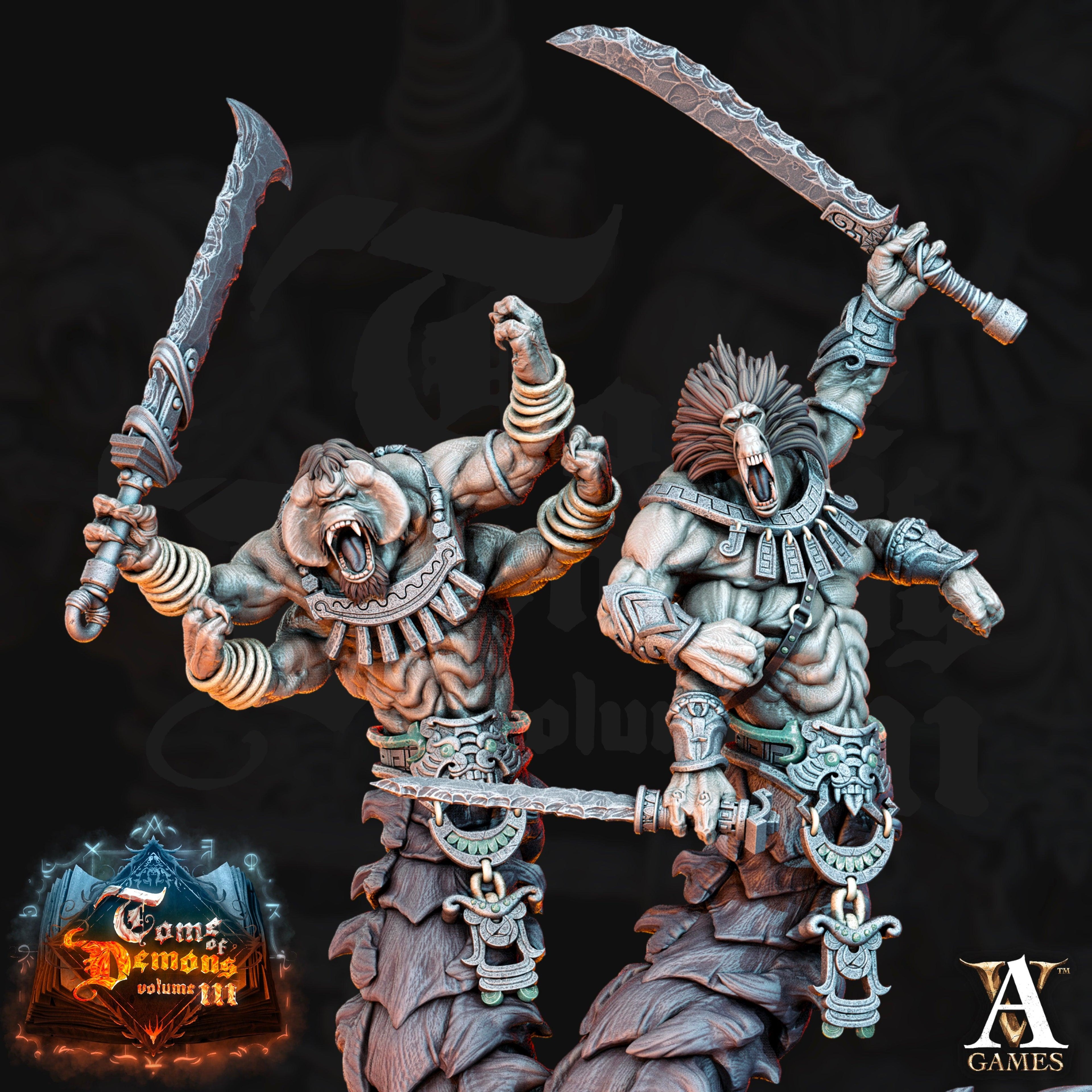 3D Printed Archvillain Games Teraton Tamareth Tome of Demons 28 32mm D&D