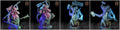 3D Printed Archvillain Games The Deathknight Order Stitched Abominations 28 32mm D&D