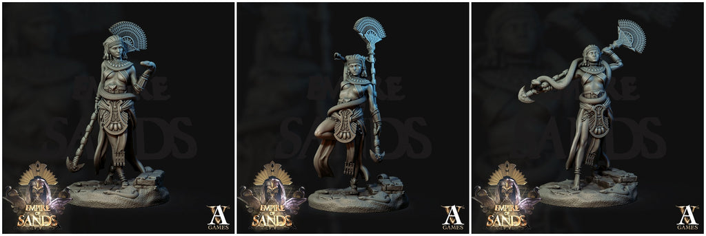 3D Printed Archvillain Games The Empire of Sands - Anphotep 28mm 32mm D&D
