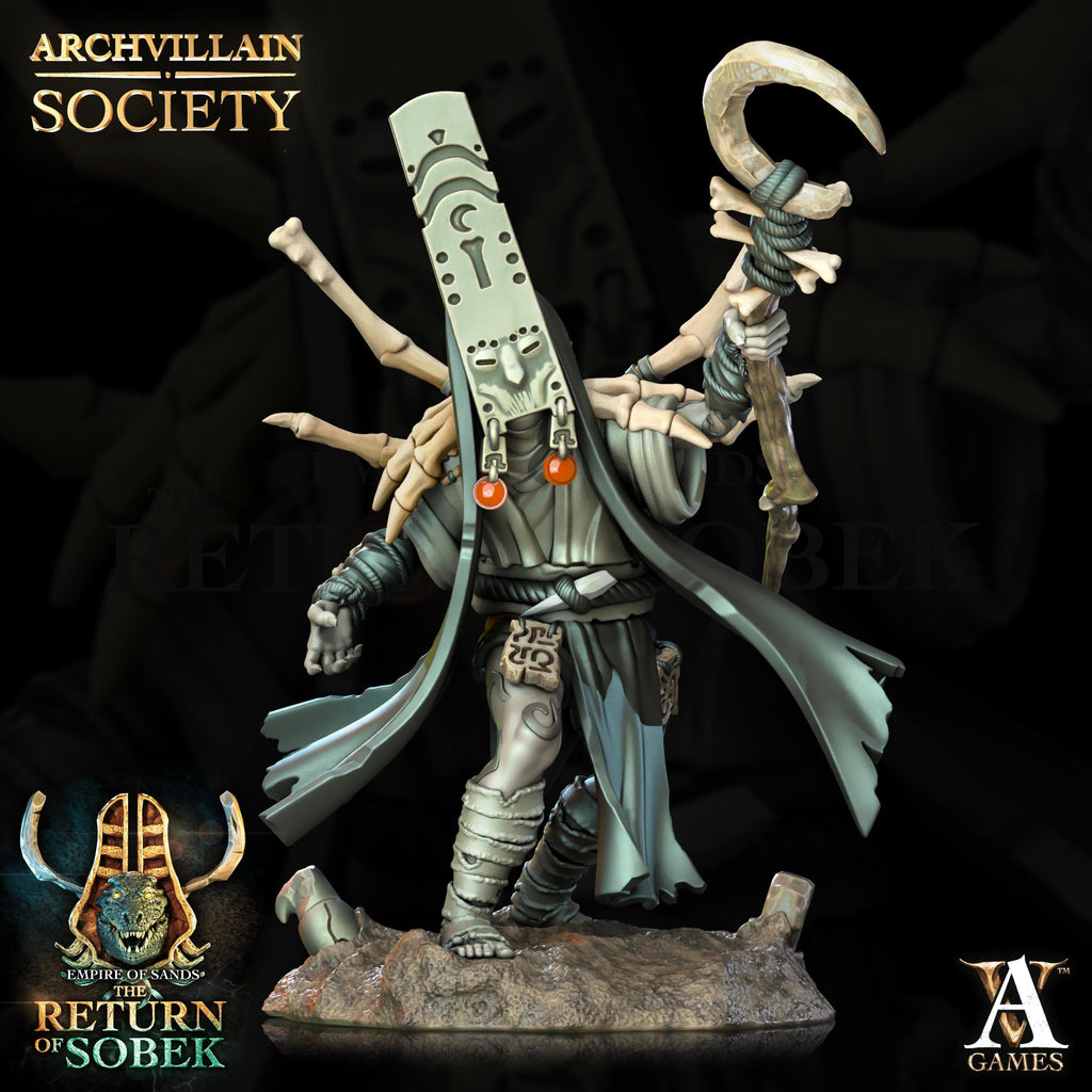 3D Printed Archvillain Games Tjaty - Shaman of the Black River Society Vol. XXIV  28 32mm D&D